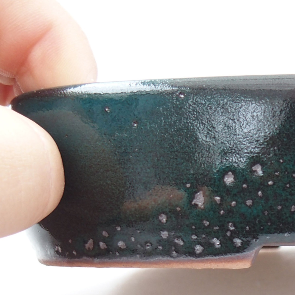 Ciotola bonsai in ceramica 22 x 17 x 5 cm, verde