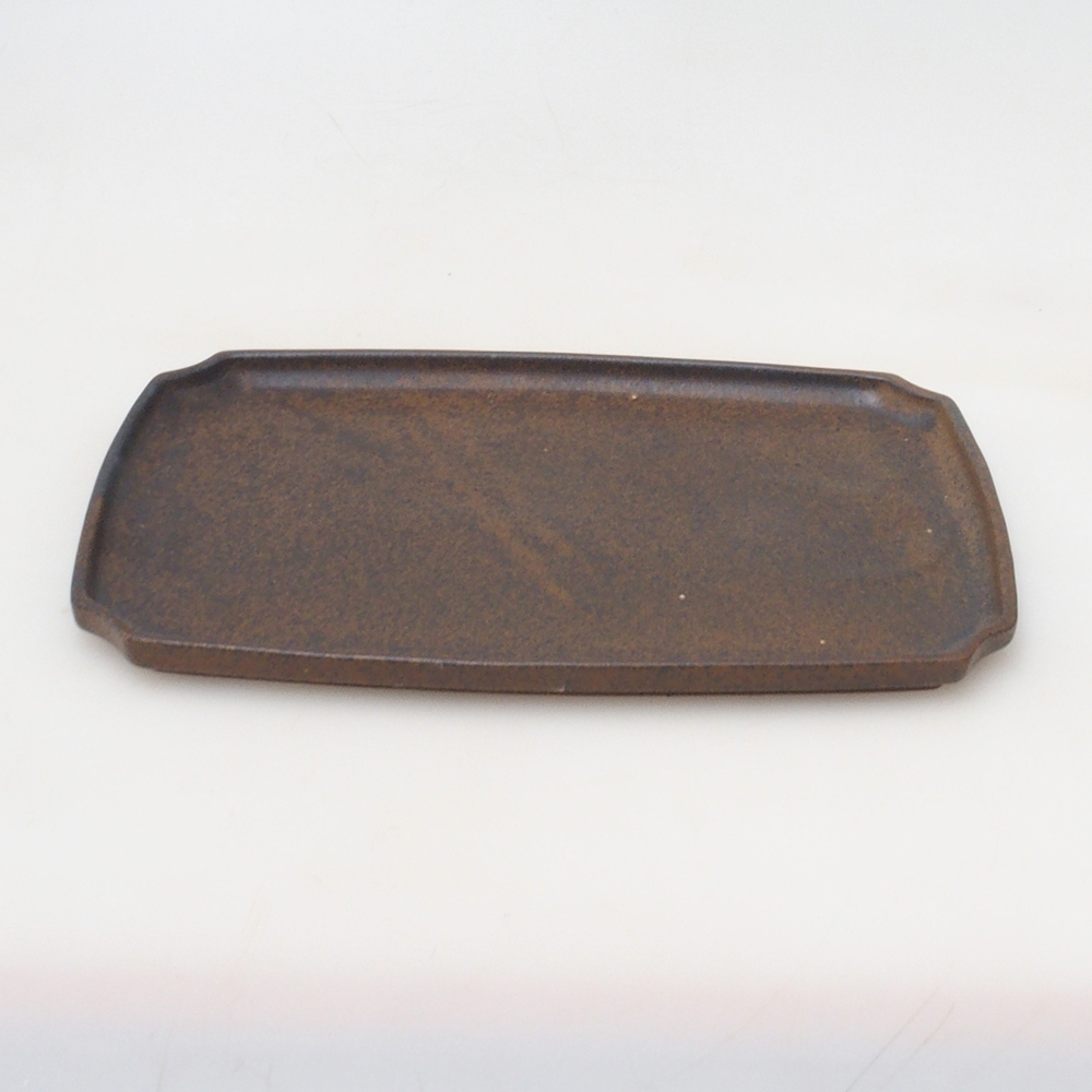 Ciotola in ceramica H07 - 28 x 19 x 1,5 cm - marrone