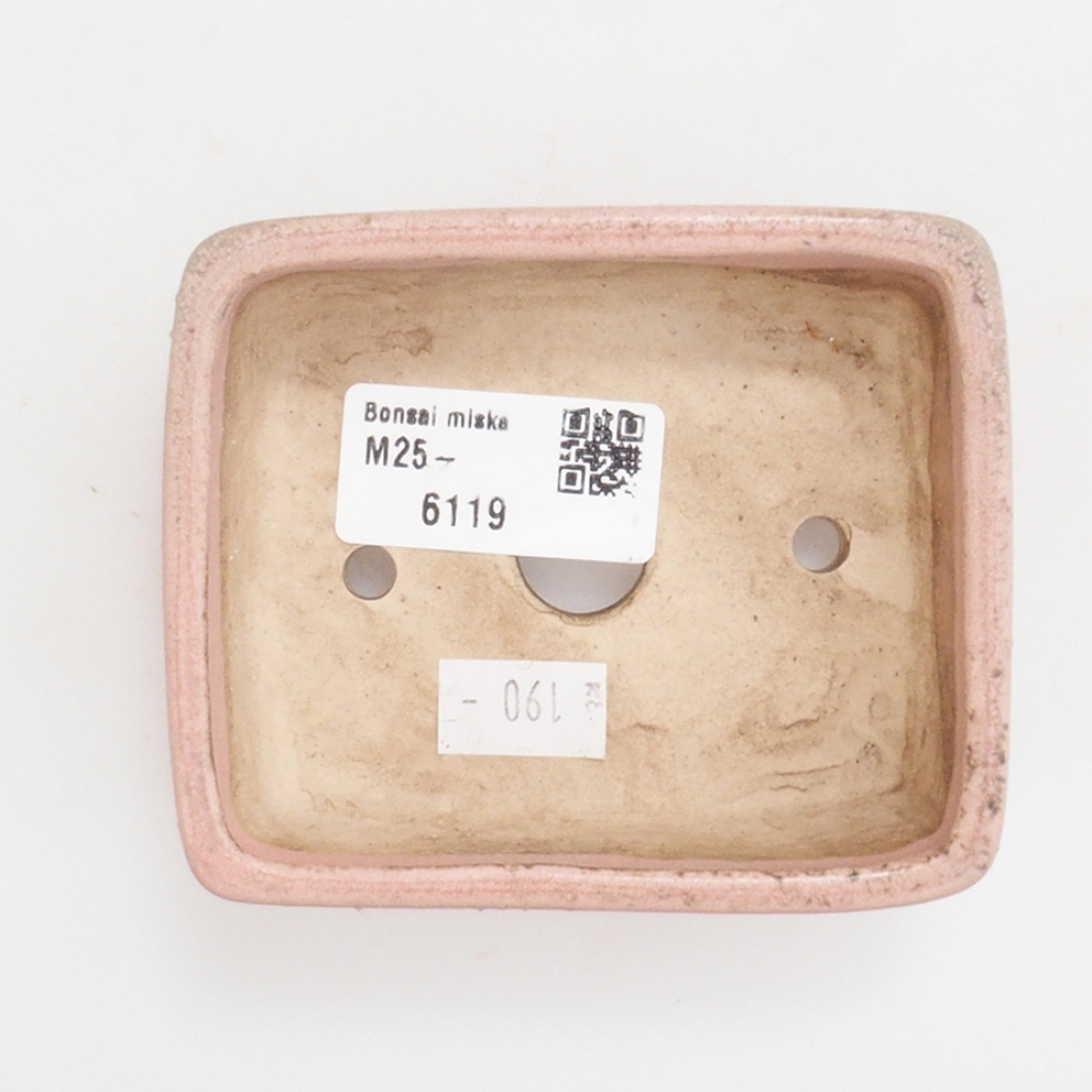 Ciotola per bonsai in ceramica 10 x 8,5 x 4 cm, marrone