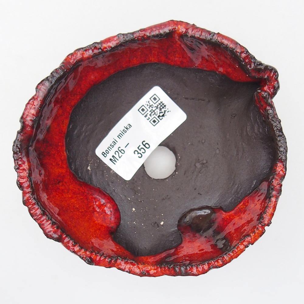 Conchiglia in ceramica 10 x 9,5 x 5 cm , colore rosso