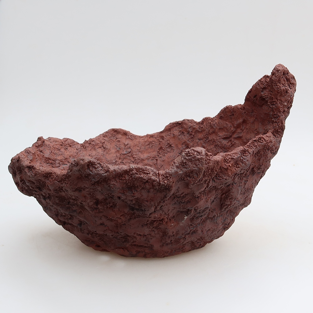 Conchiglia in ceramica 23 x 20 x 16,5 cm, colore marrone