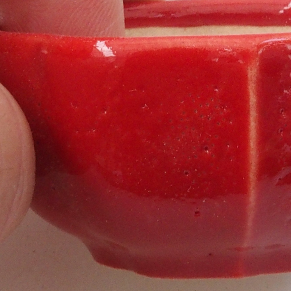 Mini bonsai 6 x 5,5 x 2,5 cm, colore rosso