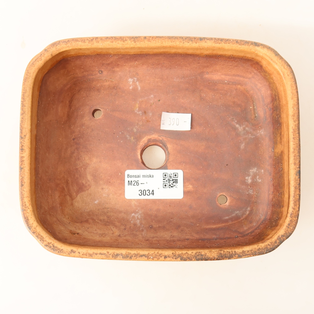Vaso da bonsai in ceramica 18 x 14 x 4,5 cm, colore rosa