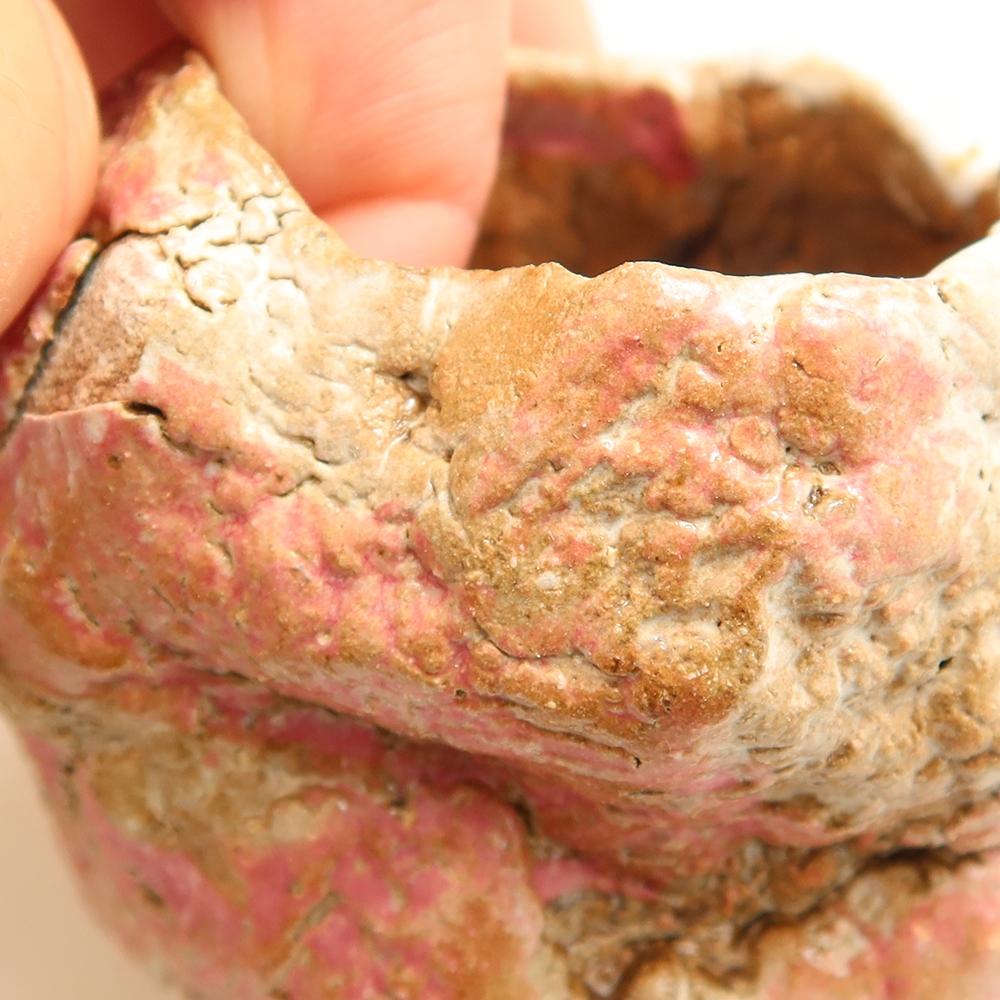 Guscio in ceramica  4 x 4 x 5 cm, colore rosa