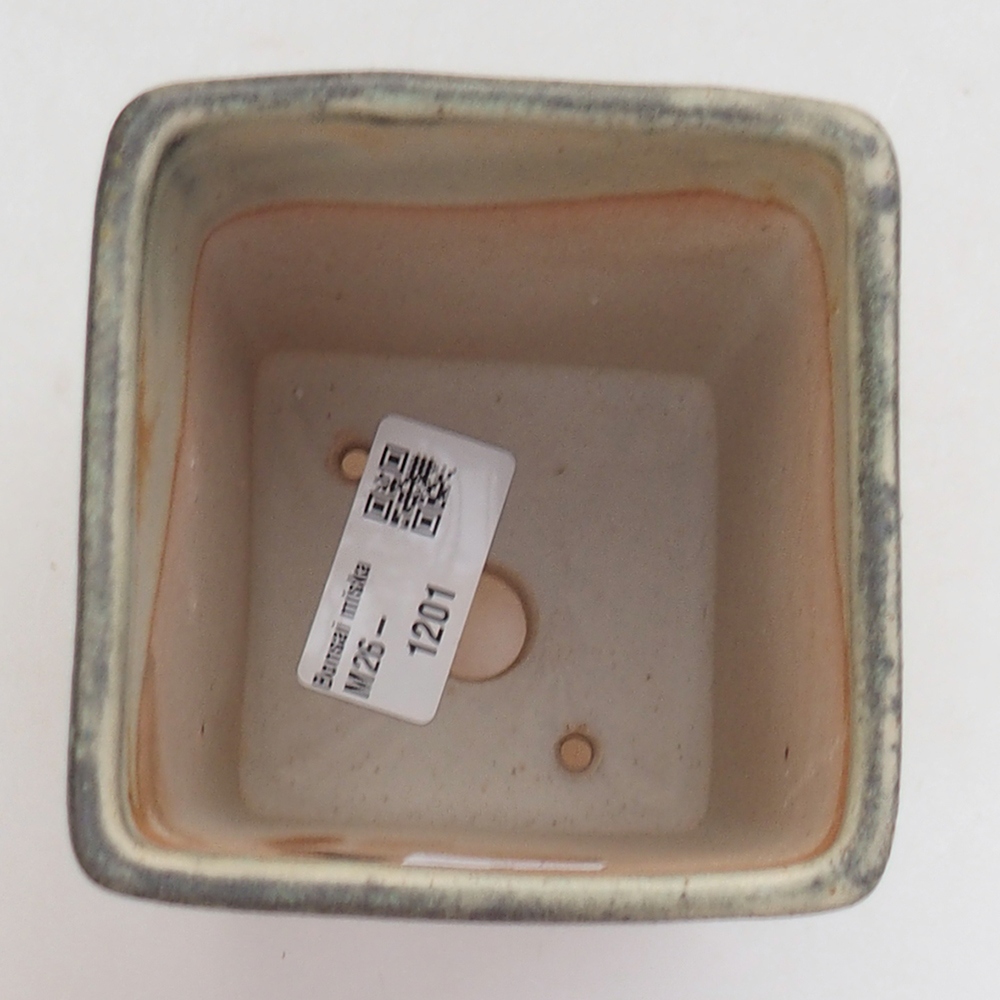 Ciotola per bonsai in ceramica 8,5 x 8,5 x 11 cm, verde