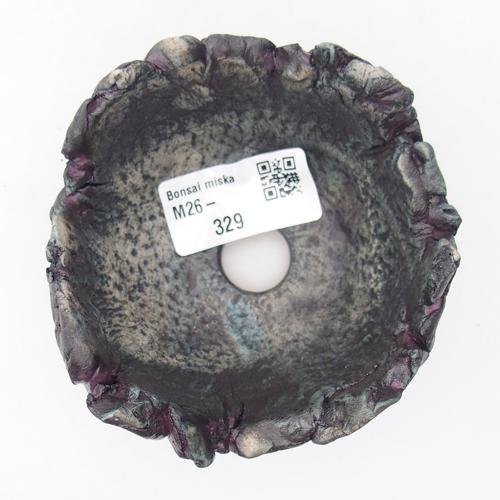 Conchiglia in ceramica 9,5 x 9,5 x 5,5 cm , colore viola