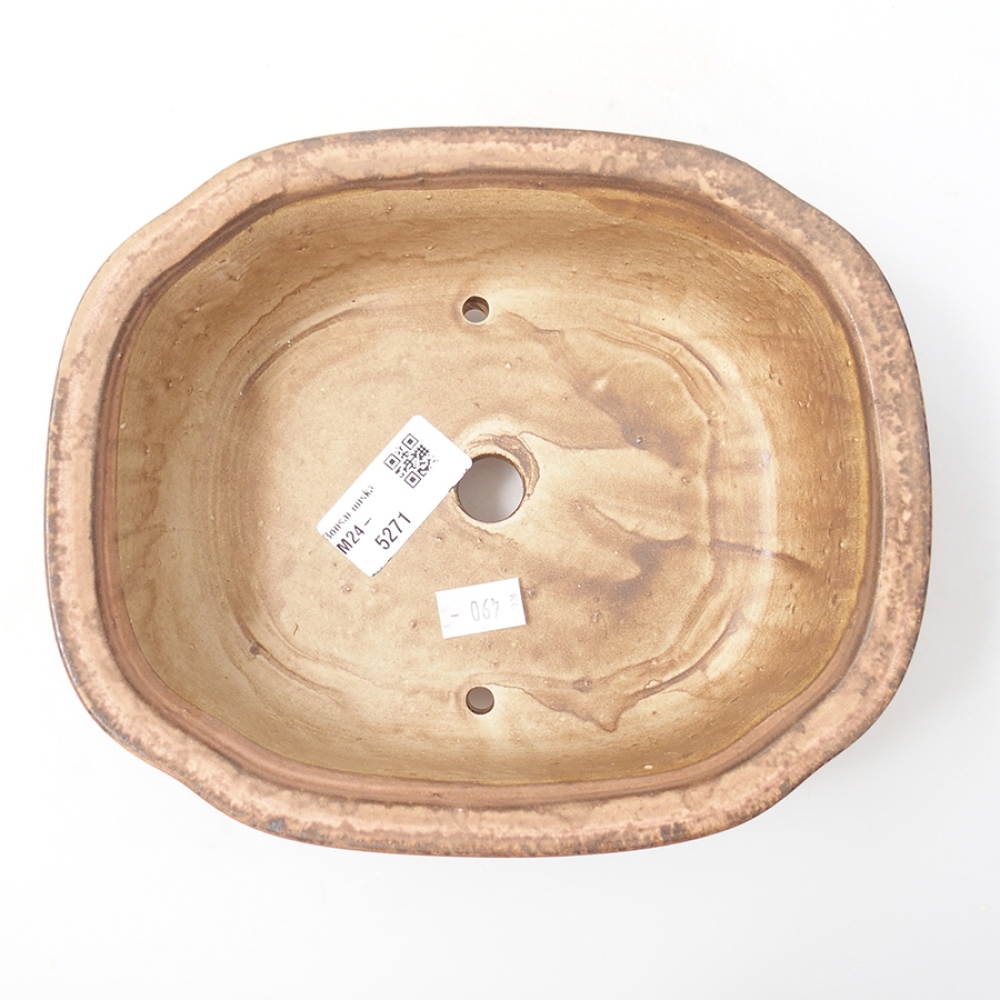 Ciotola bonsai in ceramica 20 x 16 x 7 cm, rosa