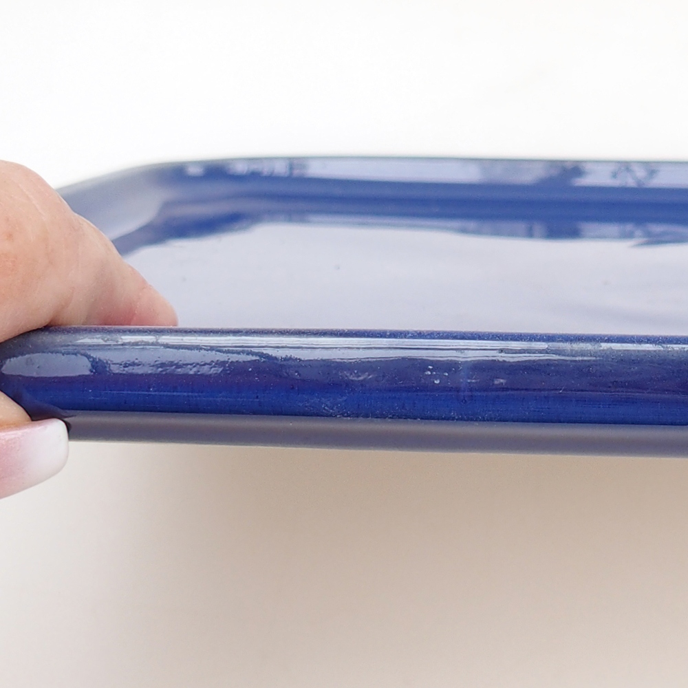 Ciotola in ceramica H07 - 28 x 19 x 1,5 cm - marrone