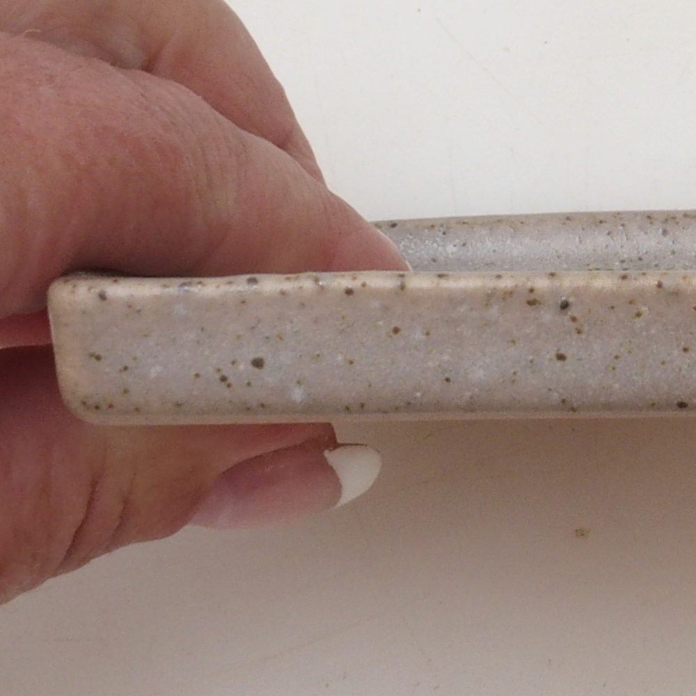 Sottovaso bonsai quadrato M - 10 x 10 x 1,5 cm - beige