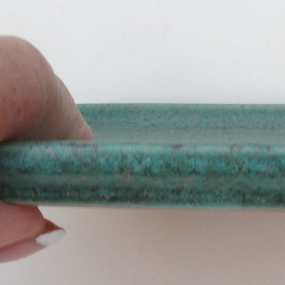 Piattino in ceramica H37 -14,5 x 13 x 1 cm - verde