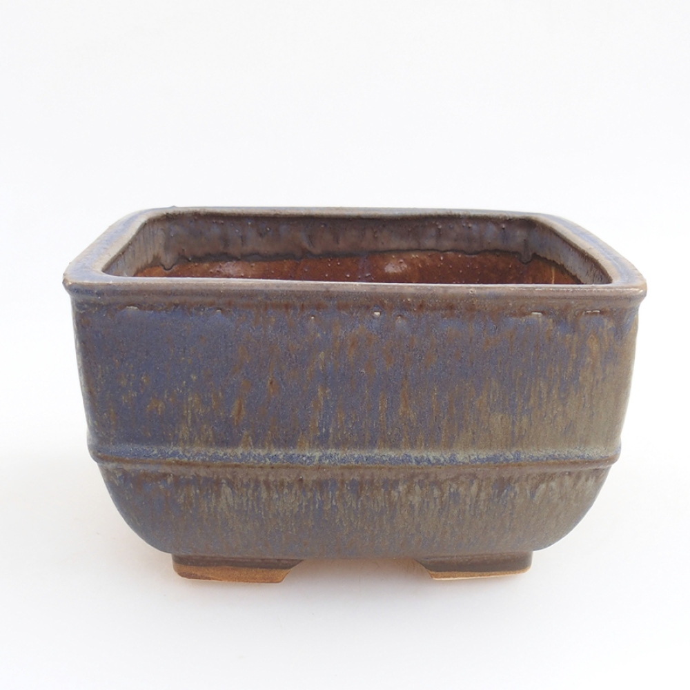 Ciotola bonsai in ceramica 10,5 x 10,5 x 7 cm, rosa