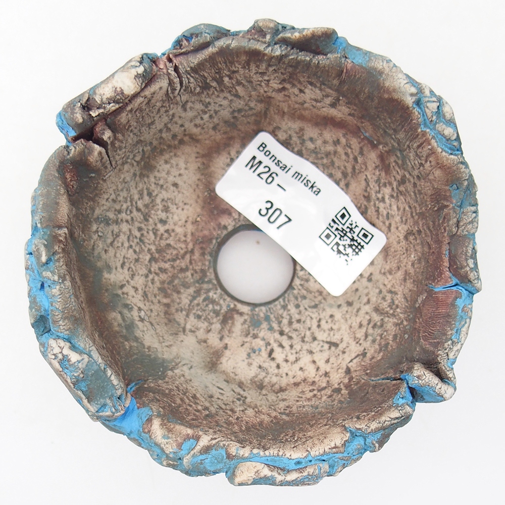 Conchiglia in ceramica 9 x 9 x 5,5 cm , colore blu