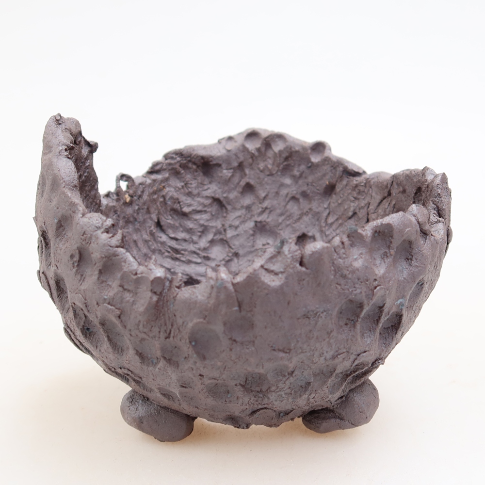Guscio in ceramica  10 x 9,5 x 7 cm, colore metallizzato