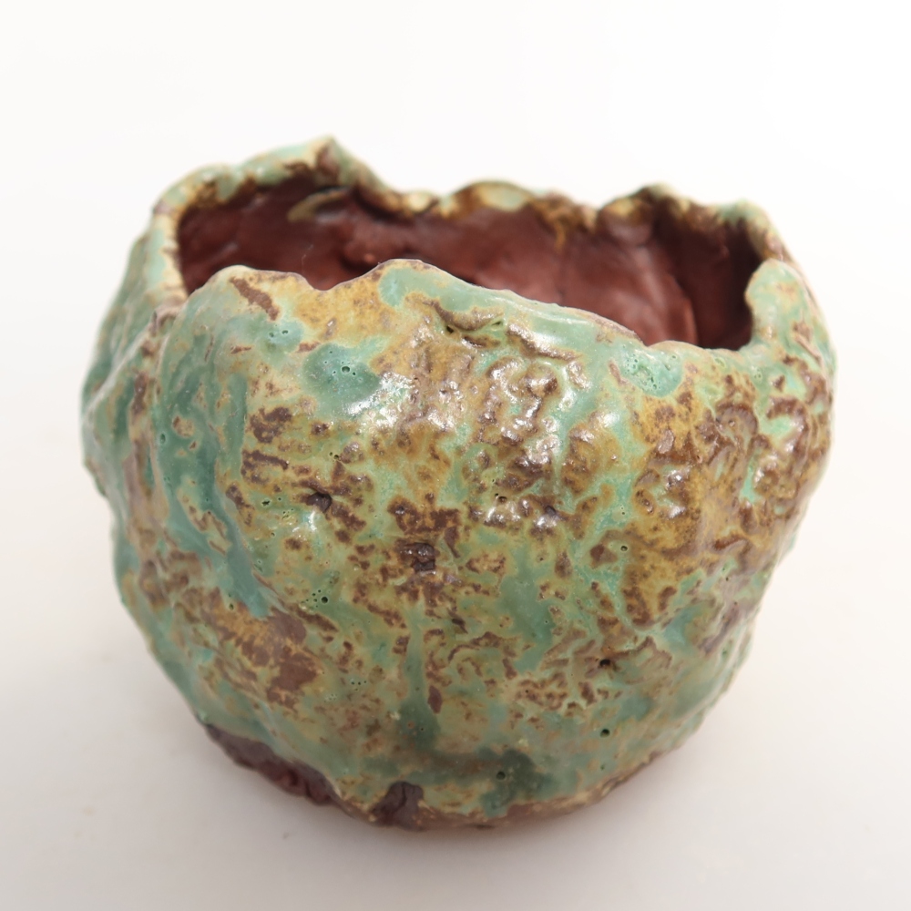Guscio in ceramica  7,5 x 7 x 6,5 cm, colore verde