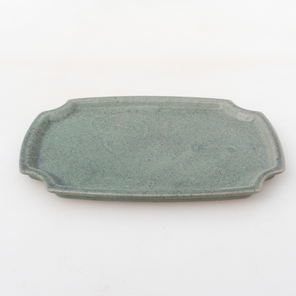 Piattino in ceramica H03 - 17 x 12,5 x 1 cm - verde