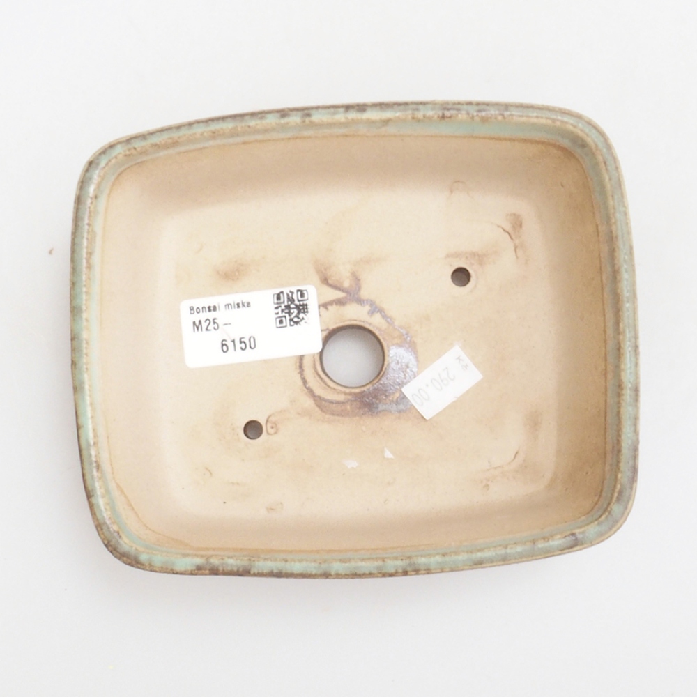 Ciotola per bonsai in ceramica 10 x 8,5 x 4 cm, marrone