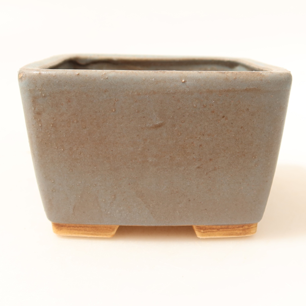 Ciotola bonsai in ceramica 8,5 x 8,5 x 5,5 cm, colore blu