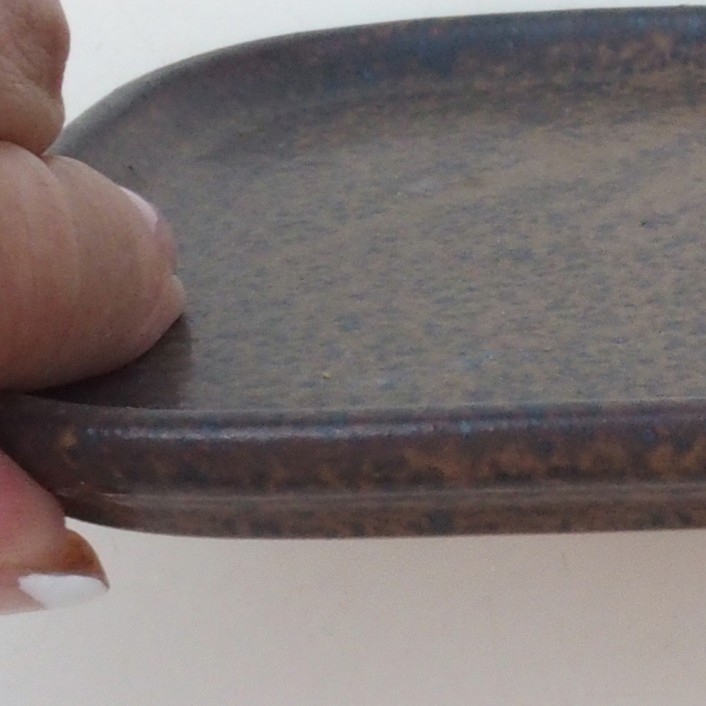 Ciotola in ceramica H38 -12 x 11 x 1 cm - marrone