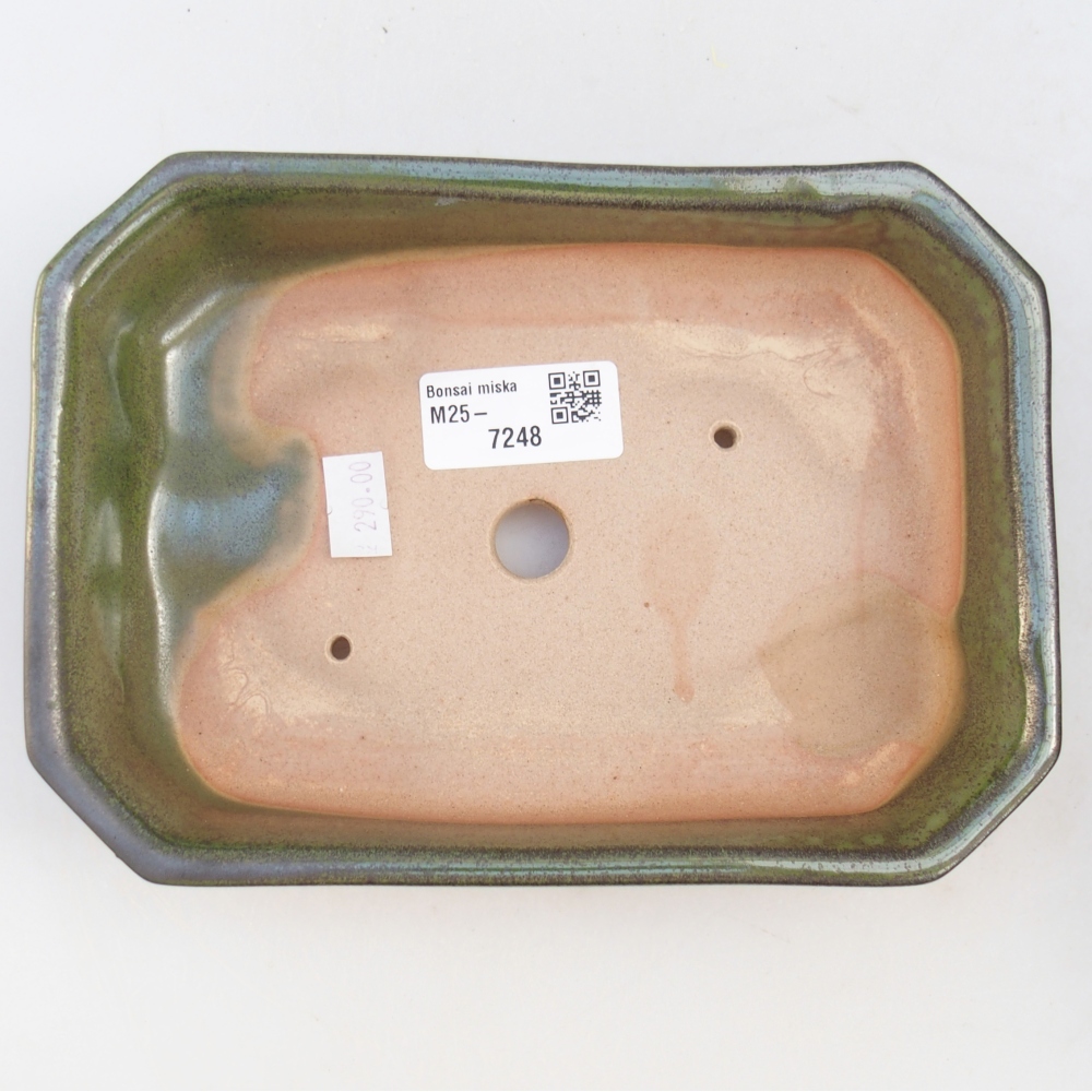 Ciotola bonsai in ceramica 26 x 26 x 8 cm, colore rosso