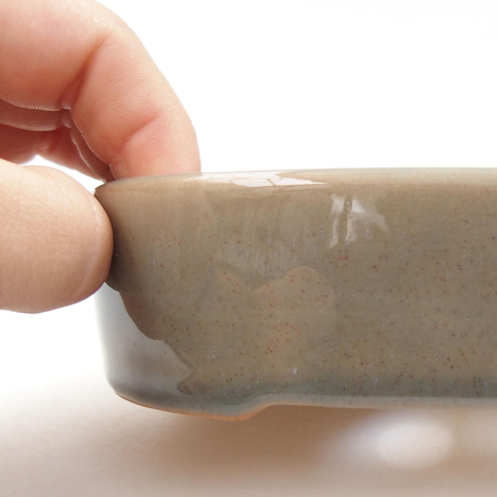 Ciotola bonsai in ceramica 22 x 17 x 5 cm, verde