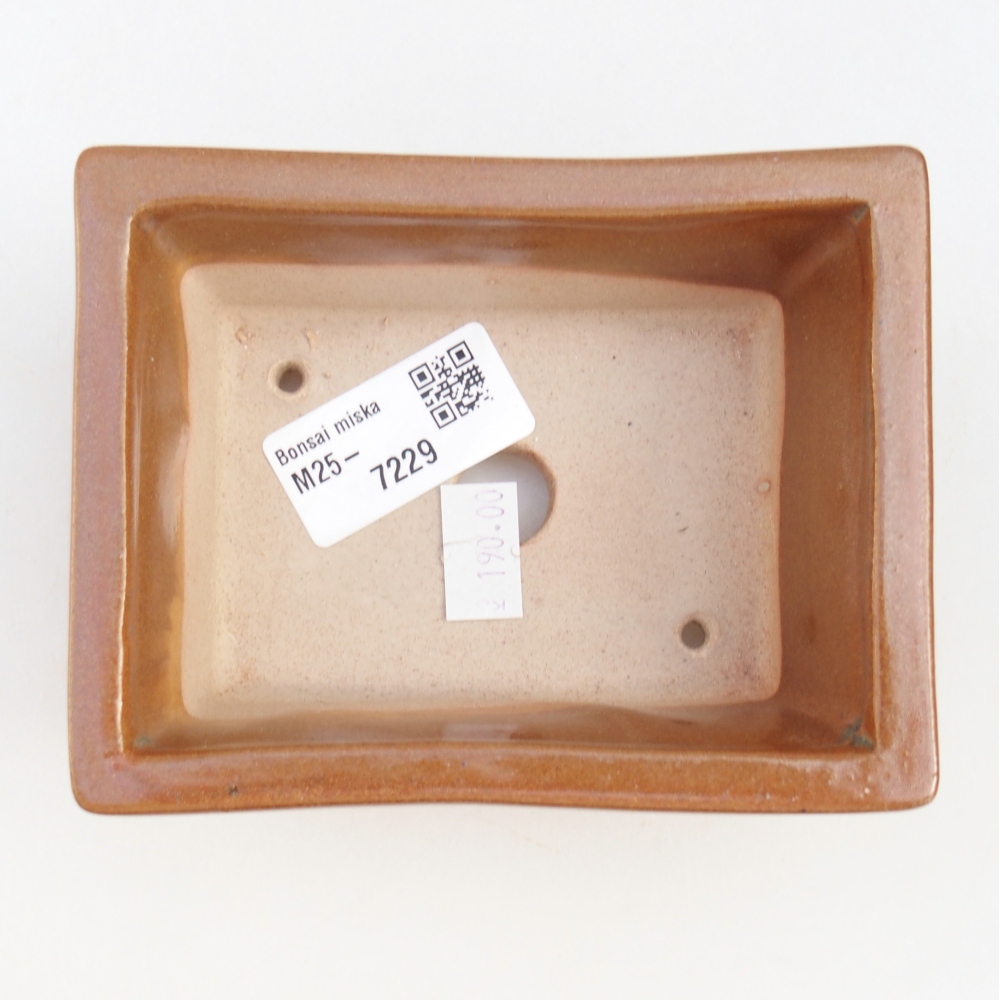 Ciotola bonsai in ceramica 26 x 26 x 8 cm, colore rosso