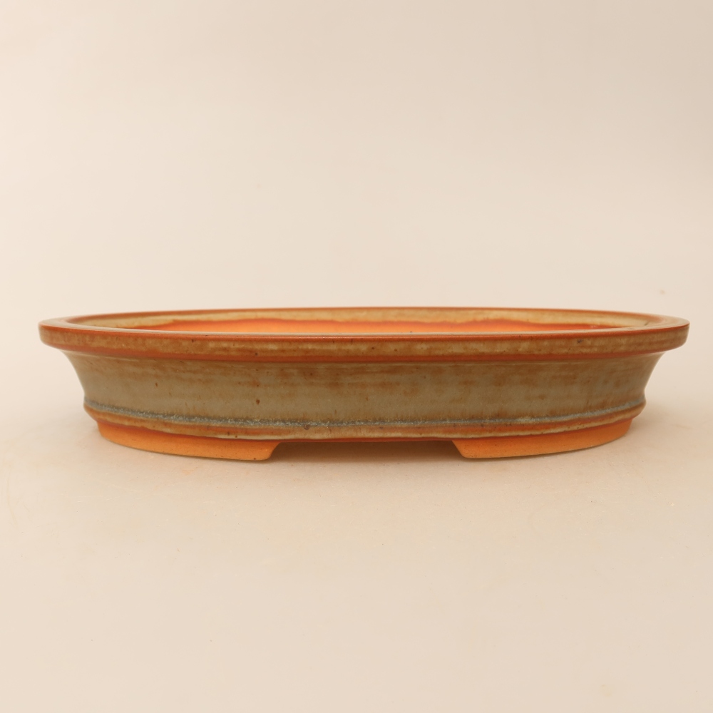 Ciotola in ceramica  21 x 14,5 x 3,5 cm, colore beige