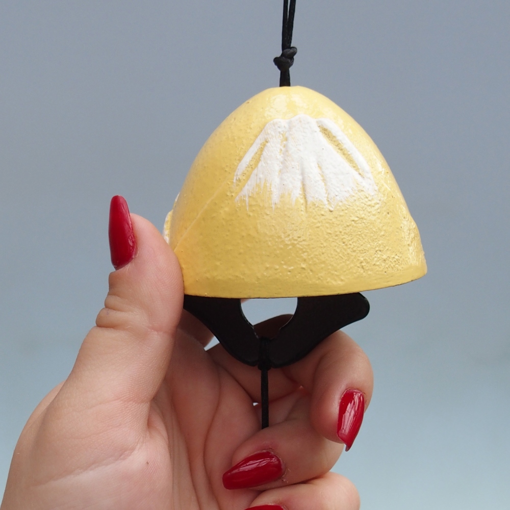 Campana in metallo, colore giallo