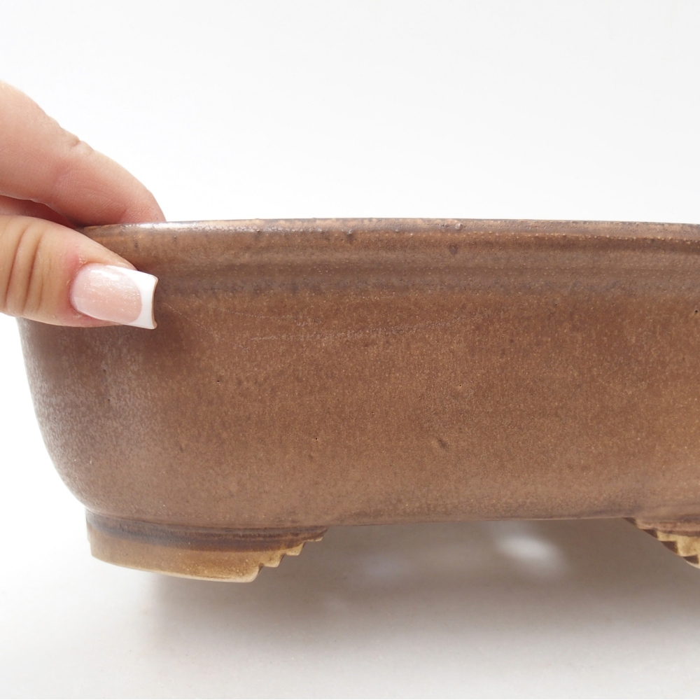 Ciotola bonsai in ceramica 25 x 21 x 8 cm, rosa
