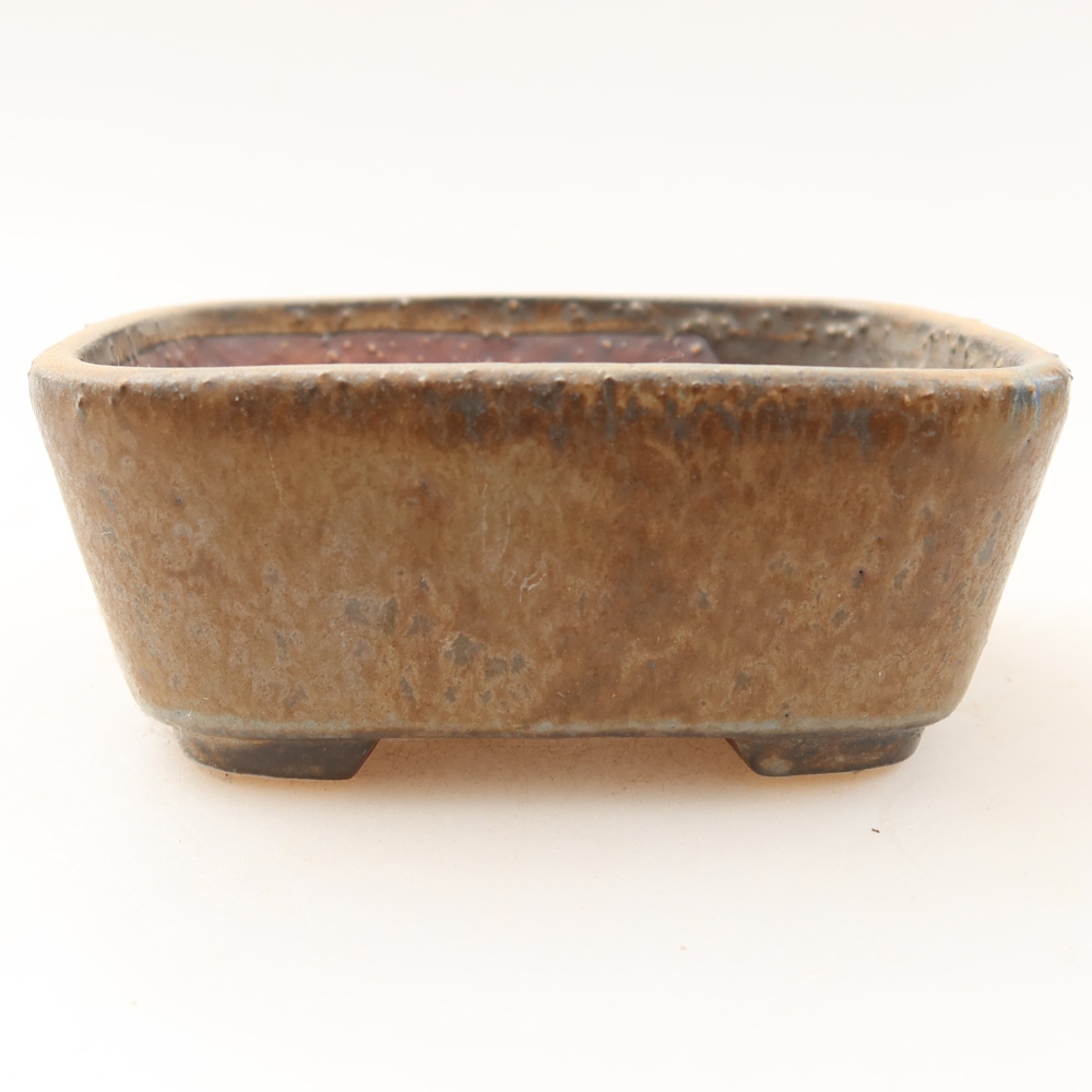 Ciotola per bonsai in ceramica 10 x 8,5 x 4 cm, marrone