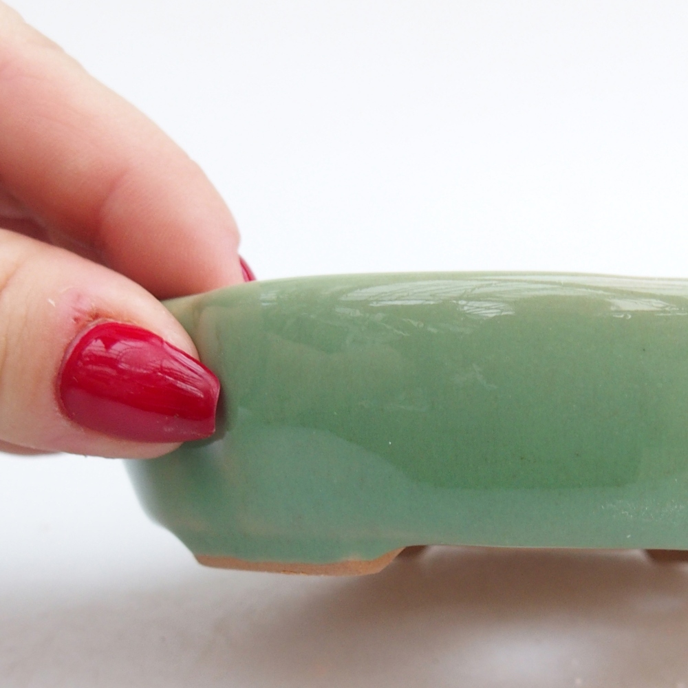 Ciotola bonsai in ceramica 26 x 26 x 8 cm, colore rosso