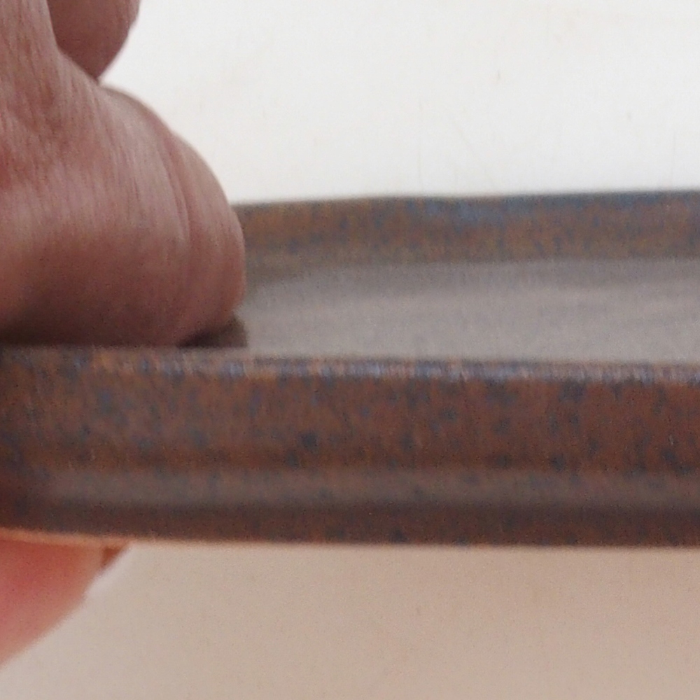 Ciotola in ceramica H31 - 15 x 13 x 1 cm - marrone