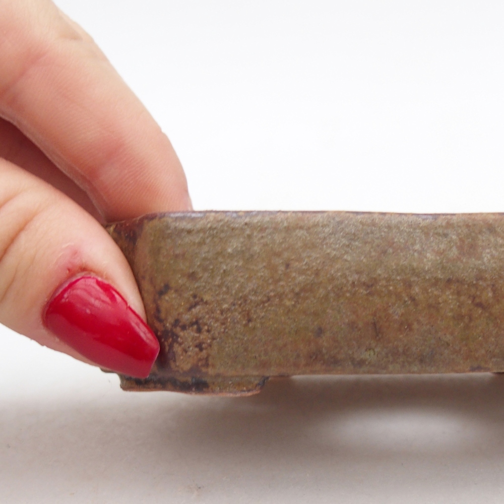 Ciotola bonsai in ceramica 26 x 26 x 8 cm, colore rosso