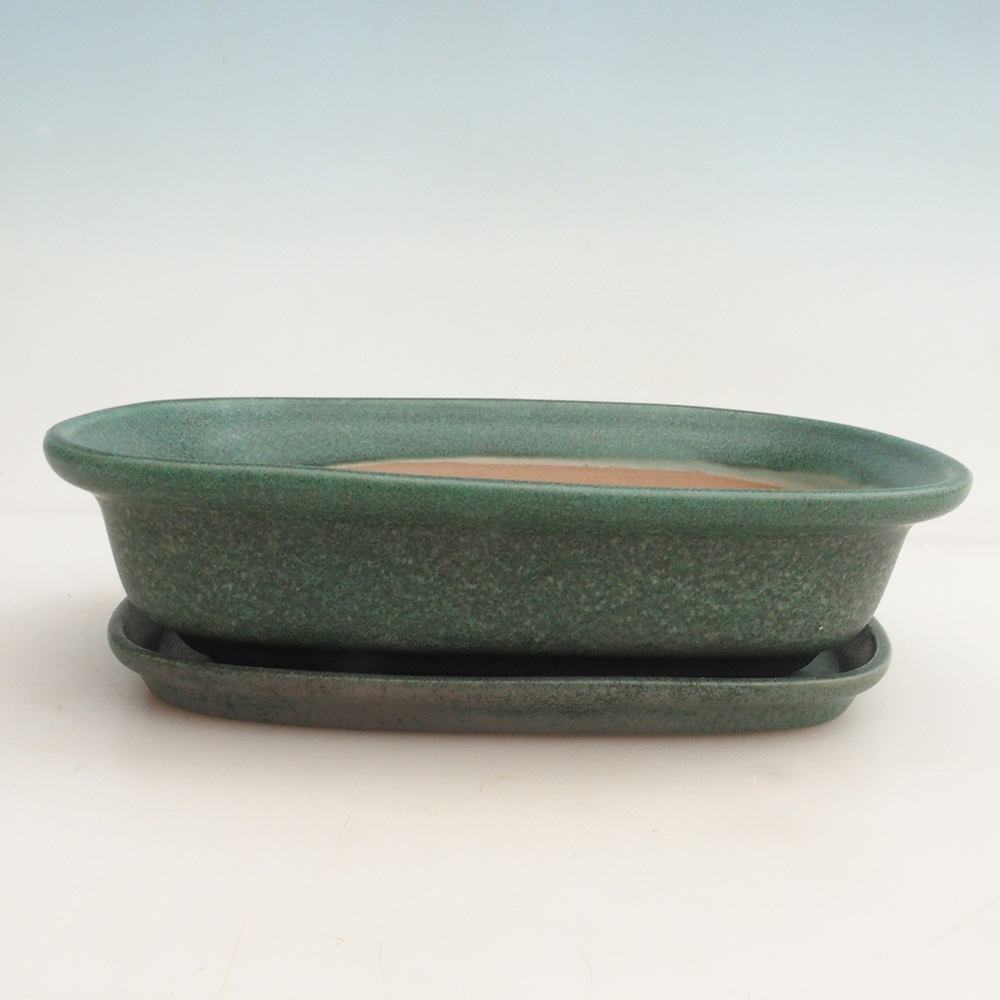 Ciotola bonsai + piattino H25 - 23 x 17 x 5,5 cm.