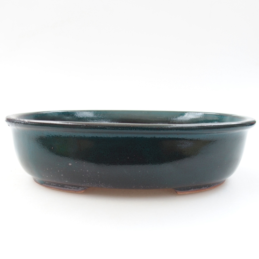 Ciotola bonsai in ceramica 22 x 17 x 5 cm, verde