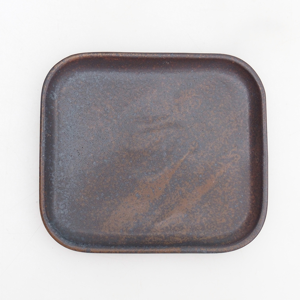 Ciotola bonsai + piattino H11 - 11,5 x 10 x 4 cm - verde