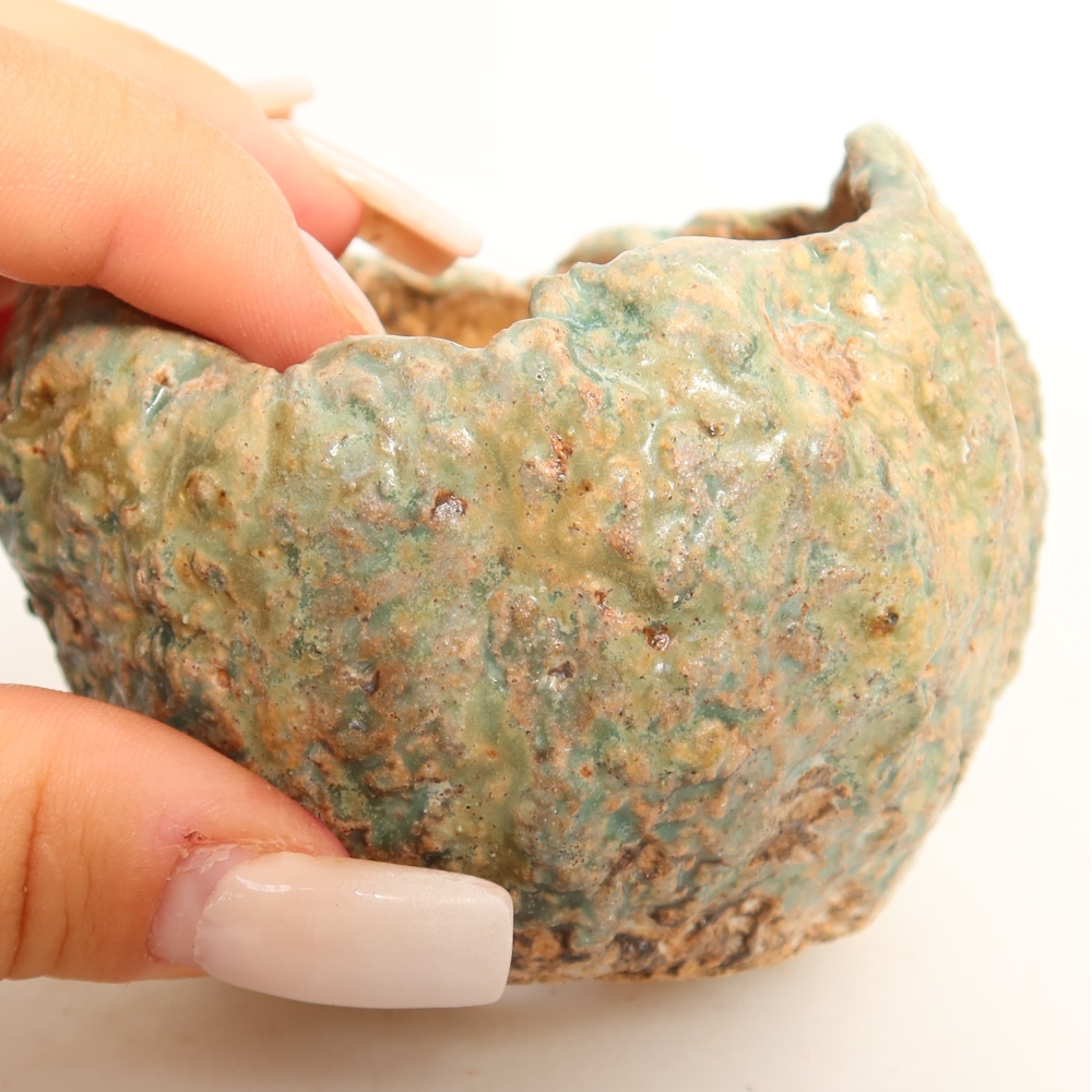 Guscio in ceramica  7,5 x 7 x 6,5 cm, colore verde