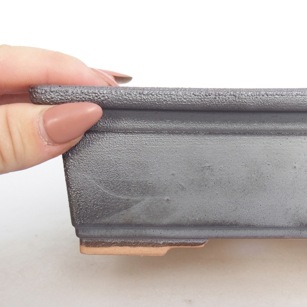 Ciotola bonsai in ceramica 26 x 26 x 8 cm, colore rosso