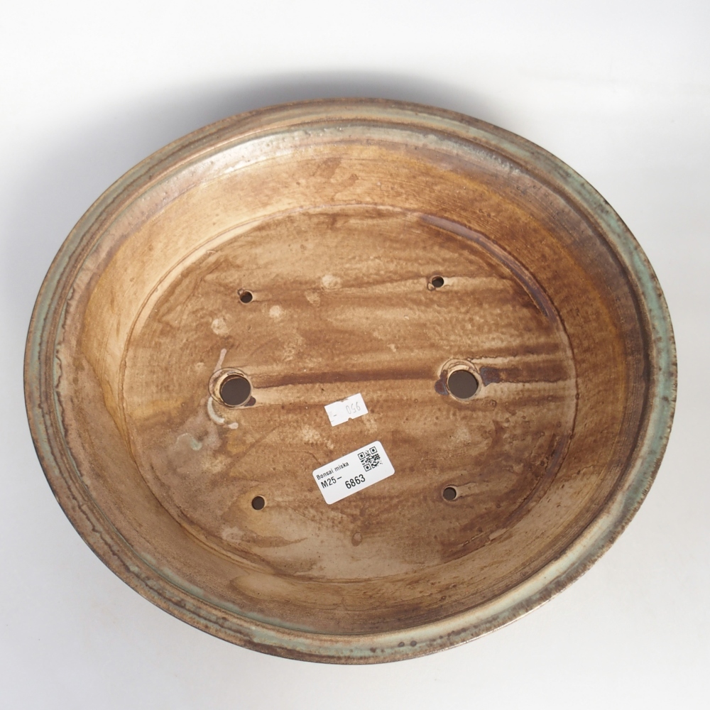 Ciotola bonsai in ceramica 32 x 29 x 7 cm, verde