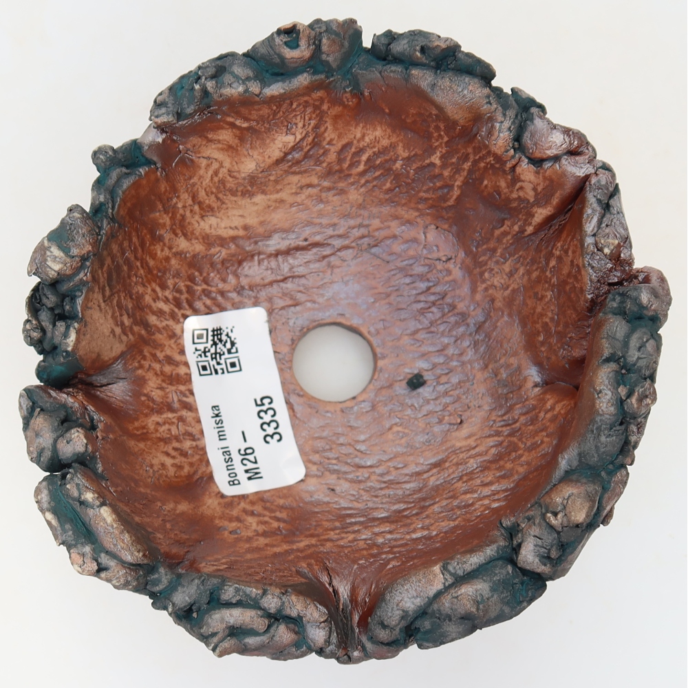Guscio in ceramica  11,5 x 11,5 x 8 cm, colore verde