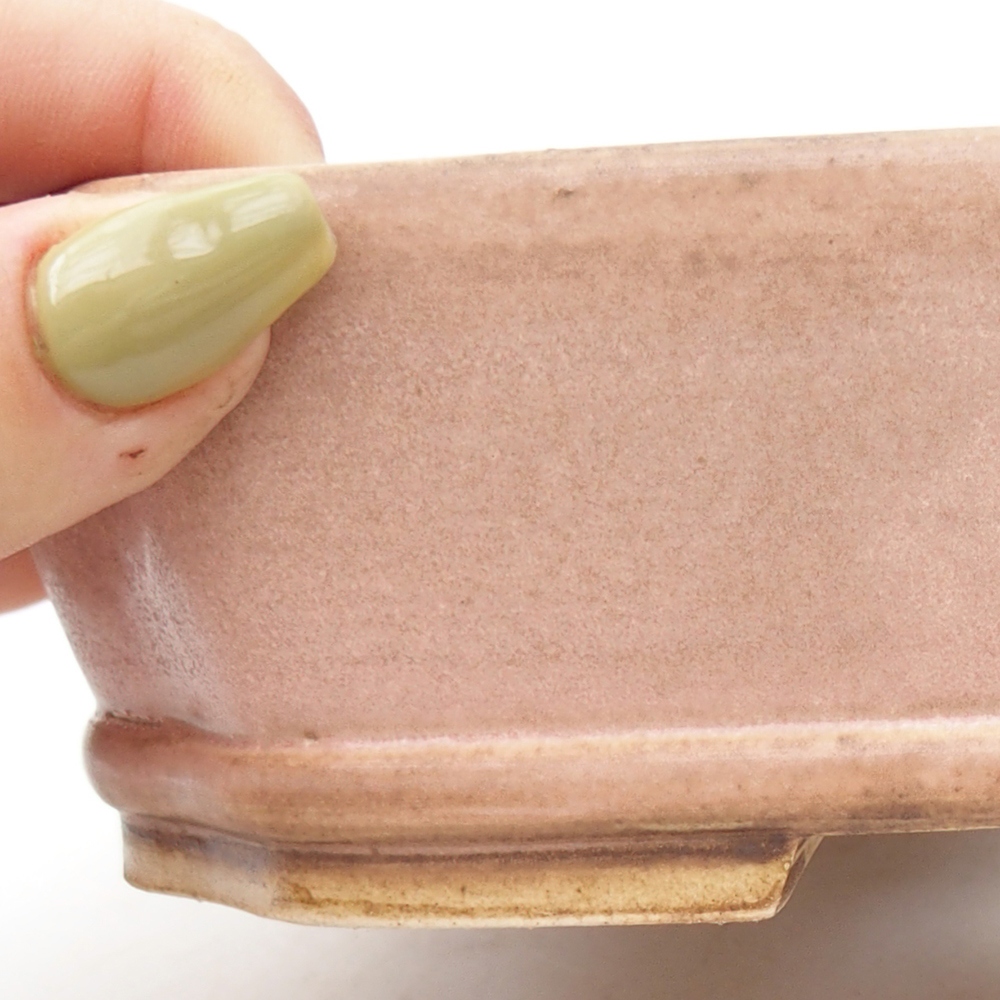 Ciotola bonsai in ceramica 17 x 14,5 x 5 cm, rosa