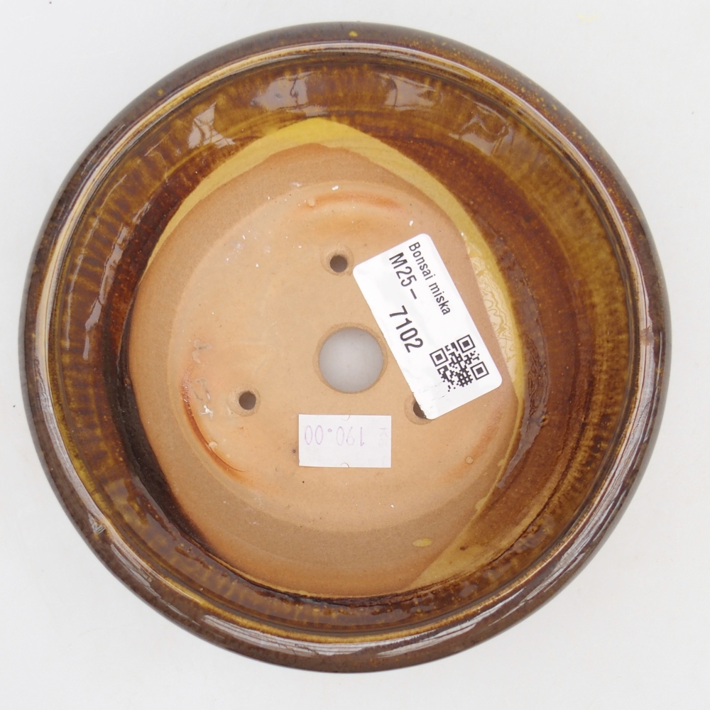 Ciotola bonsai in ceramica 26 x 26 x 8 cm, colore rosso