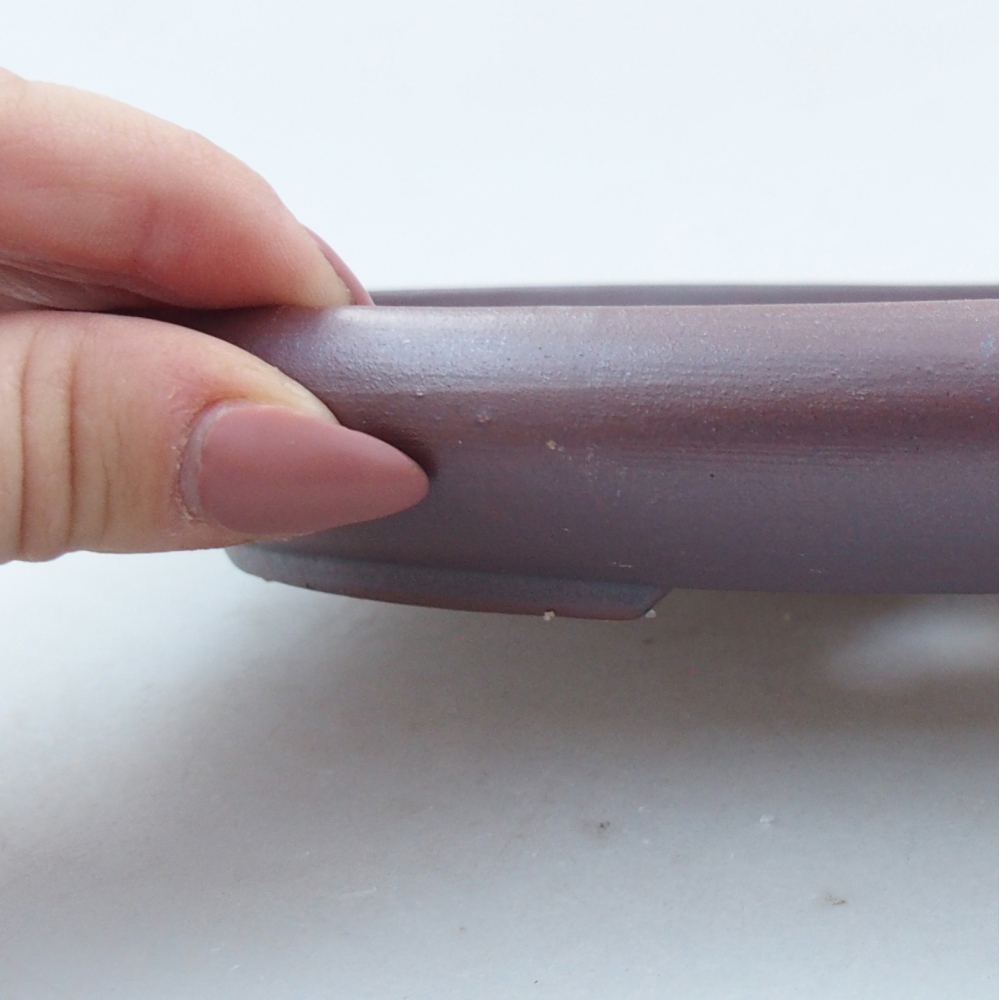 Ciotola bonsai in ceramica 26 x 26 x 8 cm, colore rosso