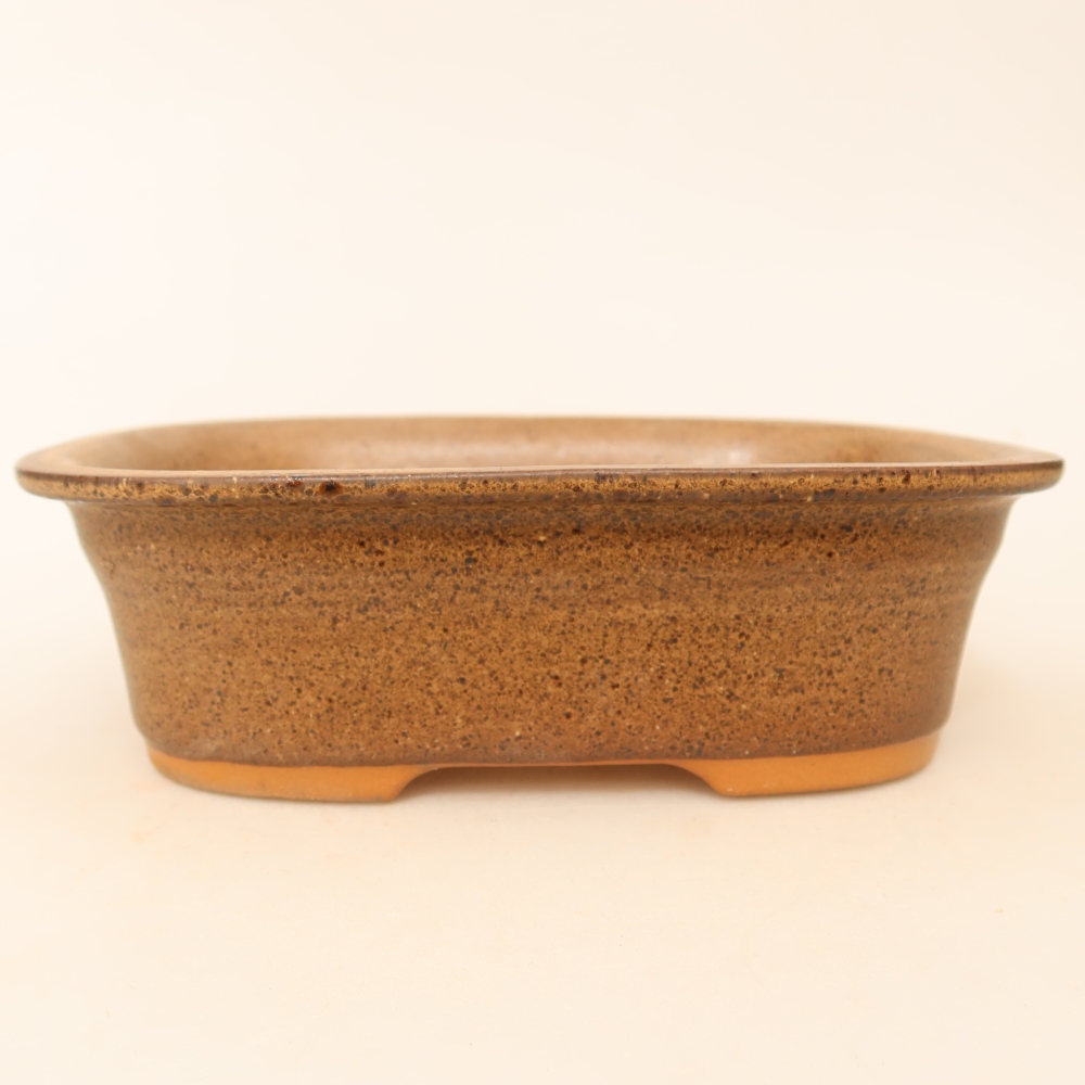 Ciotola in ceramica  18 x 13 x 5,5 cm, colore marrone