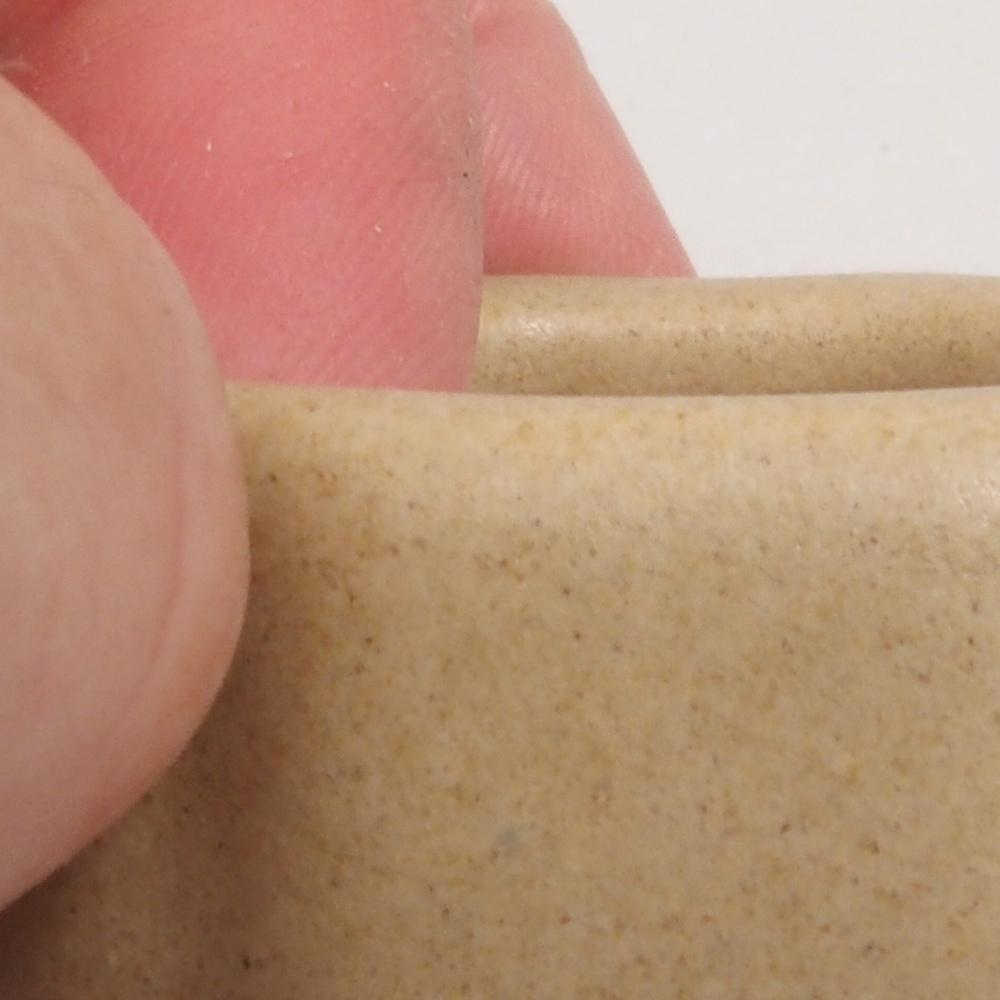 Mini ciotola per bonsai 4,5 x 4,5 x 2 cm, marrone