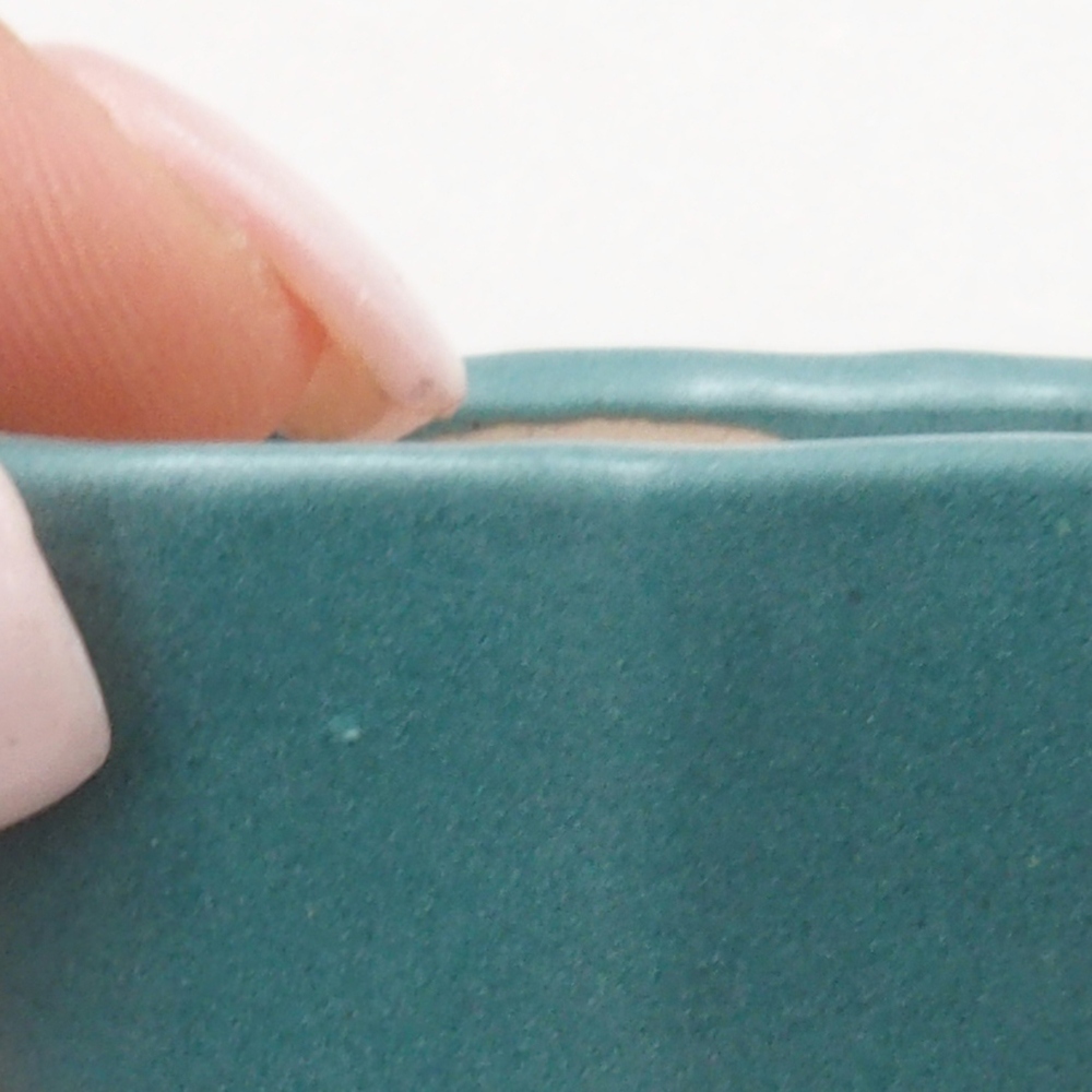 Ciotola bonsai in ceramica 6,5 x 5,5 x 4 cm, colore blu