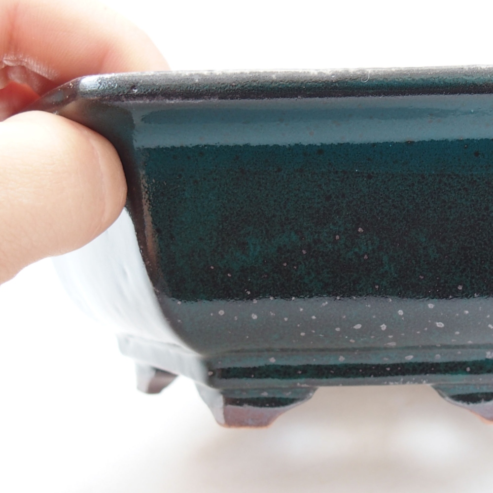 Ciotola bonsai in ceramica 22 x 17 x 5 cm, verde