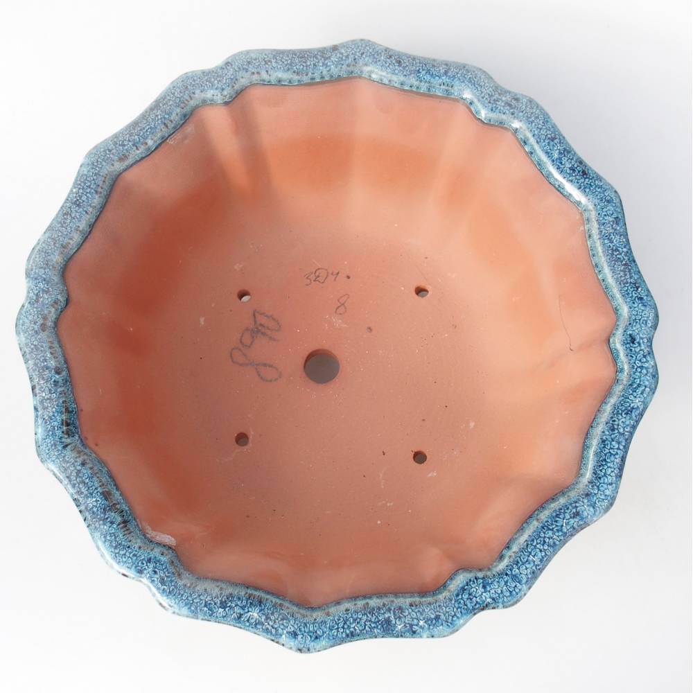 Ciotola 30,5 x 30,5 x 11,5 cm blu-bianco