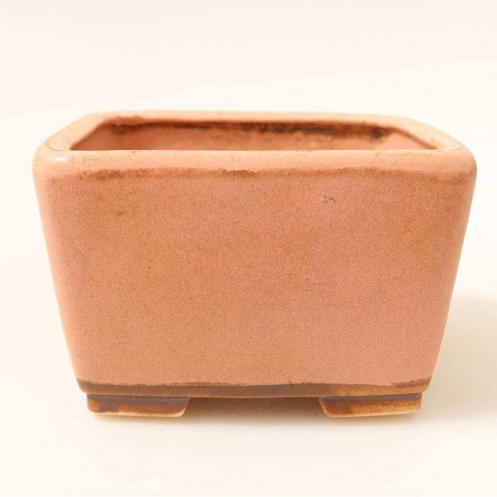 Ciotola bonsai in ceramica 8,5 x 8,5 x 5,5 cm, rosa