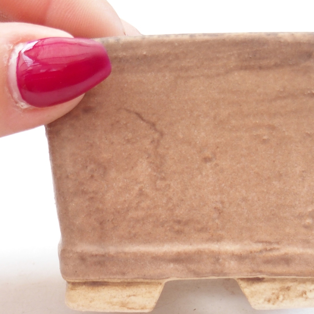 Ciotola bonsai in ceramica 6 x 6 x 4,5 cm, rosa