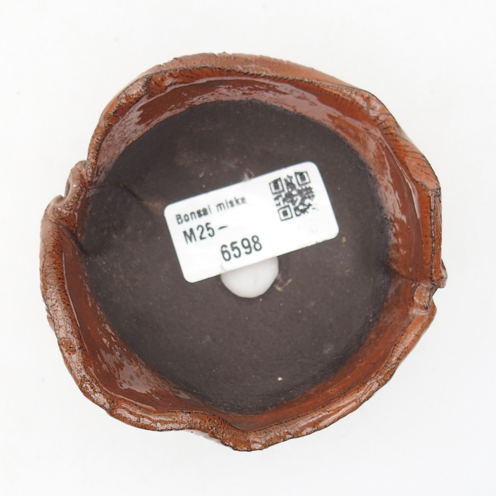 Conchiglia in ceramica 8 x 8 x 5 cm , colore arancione